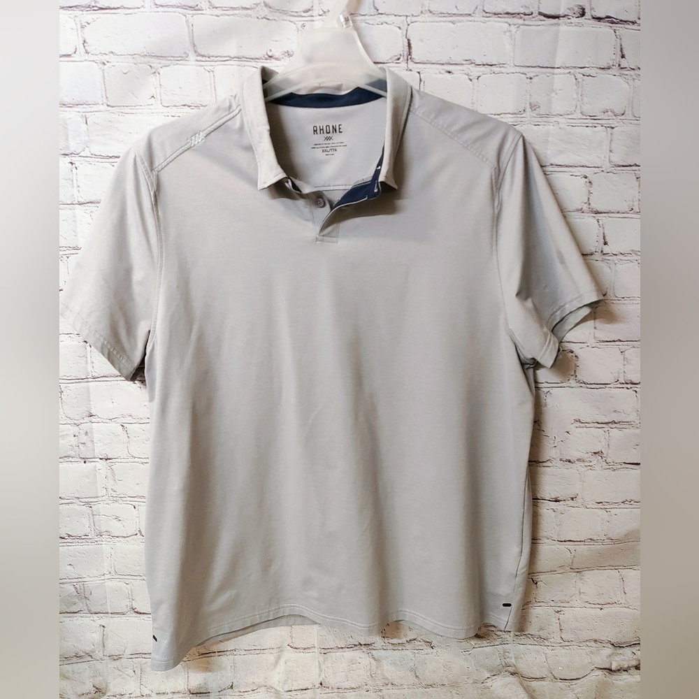 Rhone Commuter Polo Grey Performance Polo Shirt XXL Golf